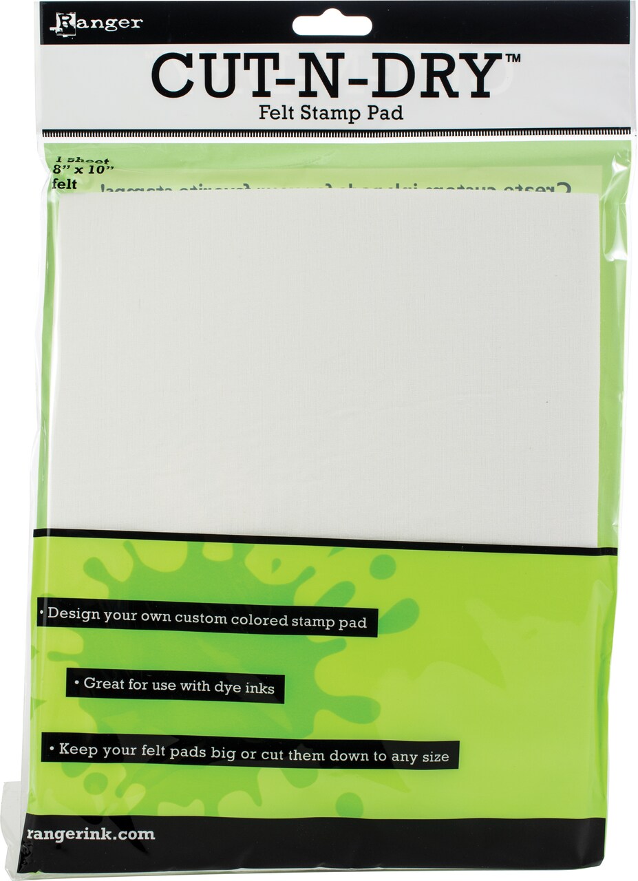 Multipack of 24 - Inkssentials Cut-N-Dry Stamp Pad Felt-8"X10" Sheet